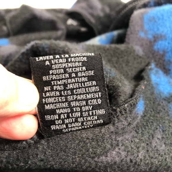 Mountain Ridge Men’s Fleece Wolf Design Size Large Full Zip Jacket - Picture 8 of 9